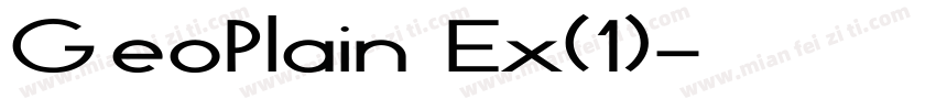 GeoPlain Ex(1)字体转换
